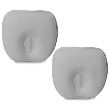 2PK Bubba Blue Breathe Easy Infant Head Rest 0-4 Months - Grey