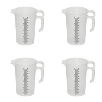 4PK AgBoss PourMaxx Chemical Resistant Industrial Measuring Jug 1L
