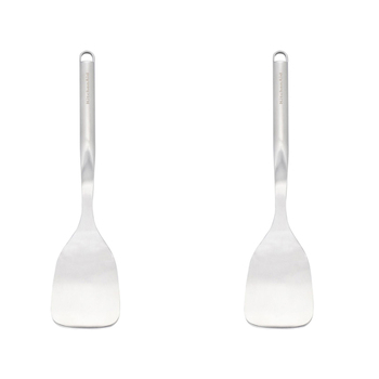 2PK KitchenAid Stainless Steel Solid Turner 35cm - Silver