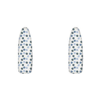 2PK Hills Reversible Blue Dots Large/XL Ironing Board Cover w/ 7mm Padding