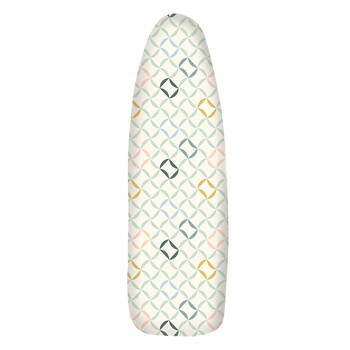 Hills Reversible Geometric Large/XL Ironing Board Cover w/ 7mm Padding