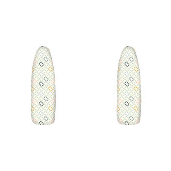 2PK Hills Reversible Geometric Large/XL Ironing Board Cover w/ 7mm Padding