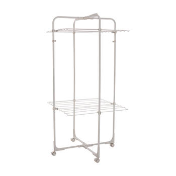 Hills 13M 2 Tier Double Decker Mobile Tower Clothes Airer w/ 44 Hook Slots