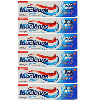 6PK Macleans 90G Toothpaste Protect Fresh Mint