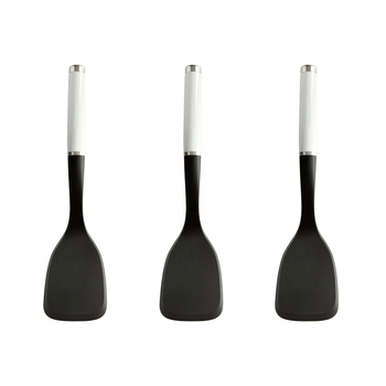 3PK KitchenAid Solid Turner Nylon/Plastic 34cm - White