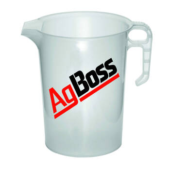 AgBoss PourMaxx Logo Chemical Resistant Industrial Measuring Jug 5L
