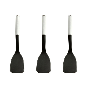 3PK KitchenAid Nylon Short Turner Utensil 30.5cm - White