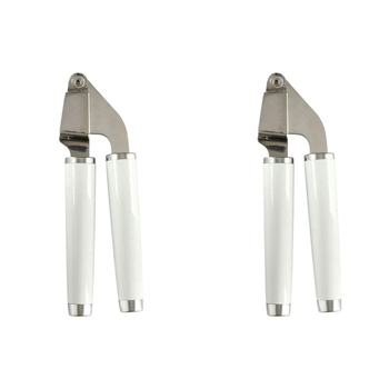 2PK KitchenAid Garlic Press Masher Stainless Steel - White