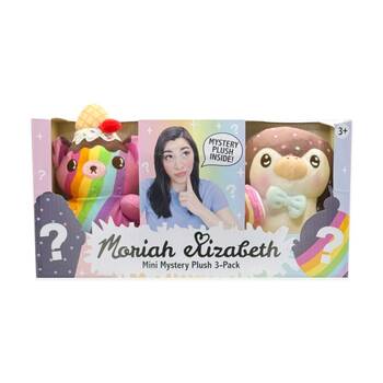 3pc Moriah Elizabeth 6 Inch Mini Mystery Collectible Plush Kids Toy Assorted