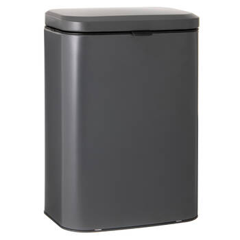 Ladelle Essentials Stainless Steel Rubbish Bin 8L/31cm - Charcoal