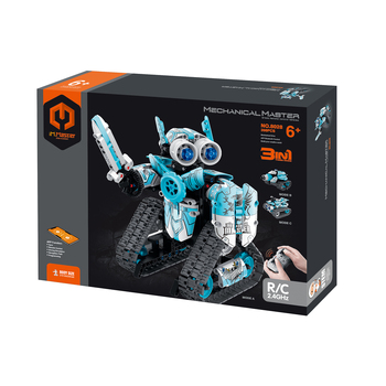 398pc iM.Master 3in1 RC/App Controlled Robot/Stunt Car Kids Toy Kit Blue 6+