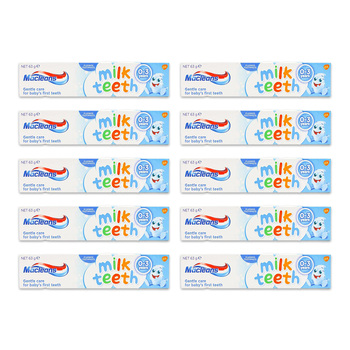 12PK Macleans 63g Kids Toothpaste Tube Milk Teeth Oral Care 0-3y