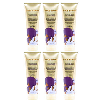 6PK Pantene Moisture Boost Conditioner 250ml Gold Series Moisturising/Nourishing