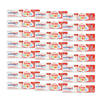 24PK Macleans Little Teeth 63g Kids Toothpaste Tube Oral Care 4-6y