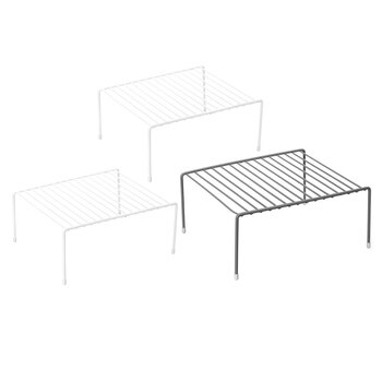 3PK Boxsweden Wire Elevated Storage Rack 31X26X13.5cm Assorted