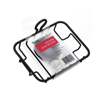 Boxsweden 13cm Wire Suction Soap Holder - Black