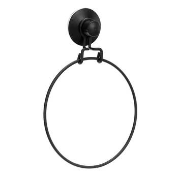Boxsweden Wire Suction Towel Ring Holder - Black