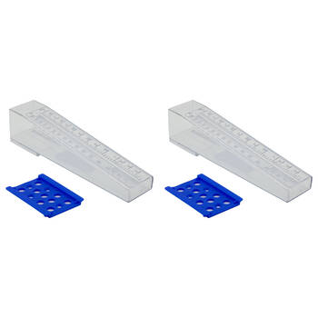 2PK AgBoss RainMaxx Accurate Rain Gauge Measuring Tool 150mm Clear