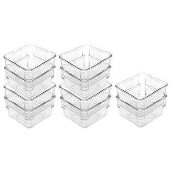 5x 2pc Boxsweden 8 x 8cm Crystal Mini Storage Tray