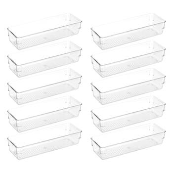 10x Boxsweden 24 x 8cm Crystal Storage Tray
