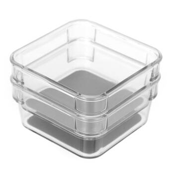 2PK Boxsweden Crystal Non-Slip Storage Tray