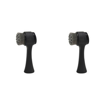 2PK Annabel Trends Facial Brush Mens Grooming 13x6.5cm - Black