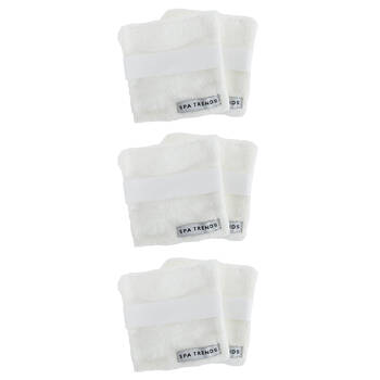 3x 2pc Annabel Trends Spa Reusable Makeup Remover Pads Microfibre 11cm White
