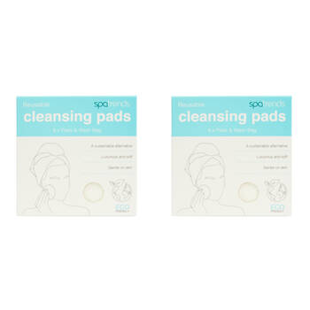12pc Annabel Trends Spa Trends Bamboo Cleansing Pads Reusable