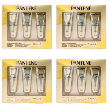4x 3pc  Pantene 15ml Intense Biotin Miracle Shots Hair Treatment