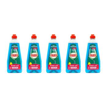 5PK Fairy 360ml Rinse Aid 3-in-1 Power Dry Dish Cleaner Lemon
