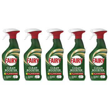 5PK Fairy Clean Booster No Soak No Scrub Dish Cleaner Lemon 420ml