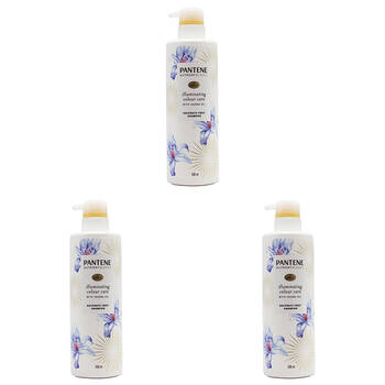 3PK Pantene 500ml Shampoo Pro V Illuminating Colour Care Sulphate Free
