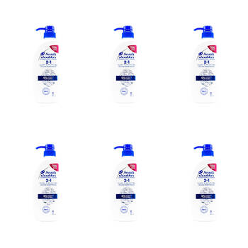 6PK Head & Shoulders 550ml Anti Dandruff Shampoo & Conditioner