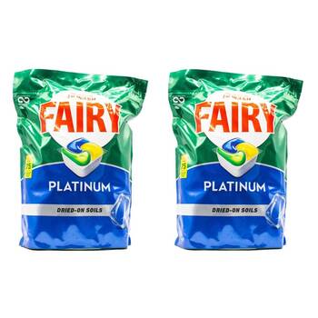 2x 75pc Fairy Dishwasher Capsules Platinum Dish Cleaning Soap Lemon