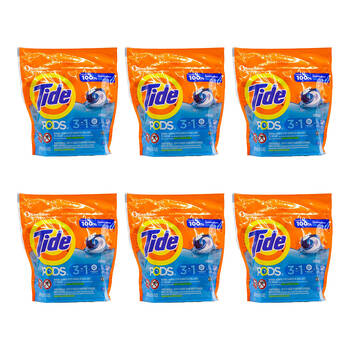 96pc Tide Stain Remover Detergent Laundry Pods 3in1 - Clean Breeze