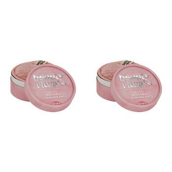 8pc Annabel Trends Beauty Ritual Luxury Waffle Cleanse Pads Dusty Pink