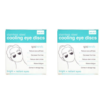 2PK Annabel Trends Spa Trends Cooling Eye Discs w/ Storage Bag