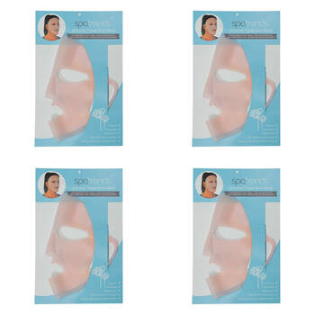 4PK Annabel Trends Spa Trends Silicone Treatment Mask 24.5x21cm