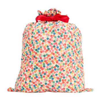 Annabel Trends Santa Sack Gift Bag 73x55cm - Confetti
