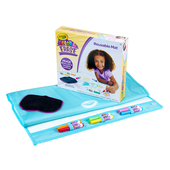 Crayola Color & Erase Drawing Doodle Mat For Kids 3+