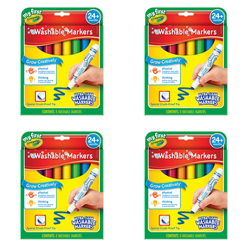 24pc Crayola Kids/Childrens Creative My First Markers Set 36m+