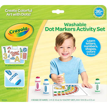 Crayola Washable Dot Markers Activity Set Craft Kit Kids 3y+
