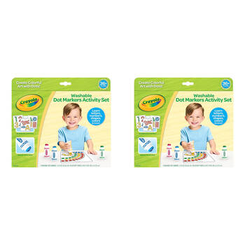 2PK Crayola Washable Dot Markers Activity Set Craft Kit Kids 3y+