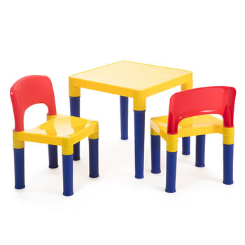 Delsun Kids Table & 2 Chairs Plastic Set
