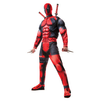 Rubies Deadpool Deluxe Adult Dress Up Costume - Size Standard