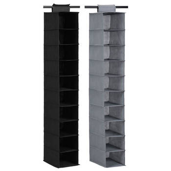 2PK Boxsweden Mode 10 Compartment Shelf Hanging Storage - Assorted