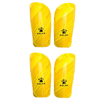 2PK Kelme Shin Pads/Leg Protection for Soccer/Football Kids/Adults Medium Yellow
