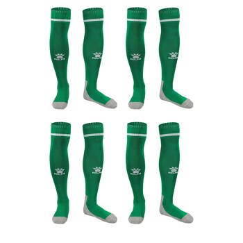 4PK Kelme Sport Kids Full Length Football Soccer Socks Size US1-5 Grass Green/White