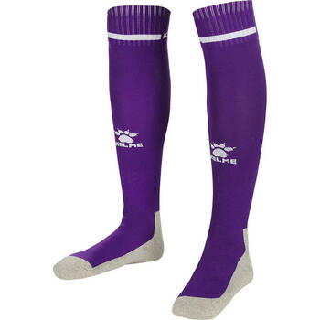 Kelme Sport Kids Full Length Football Soccer Socks Size US1-5 Purple/White