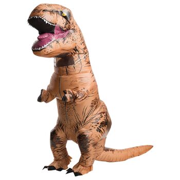 Rubies Jurassic Park T-Rex Inflatable Unisex Dress Up Dinosaur Costume - Size Standard